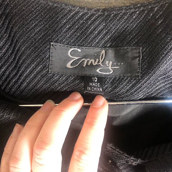 Emily black suit jacket office career wear black blazer jacket - Picture 2 of 5